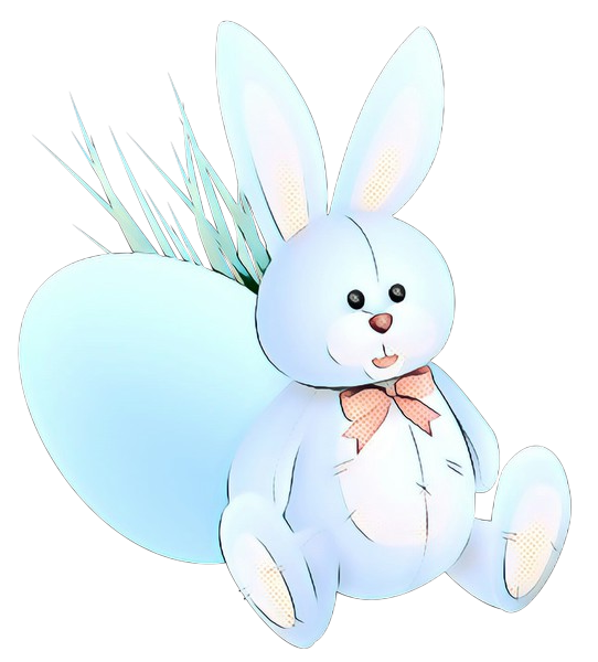 Transparent Rabbit Easter Bunny Lionhead Rabbit Cartoon for Easter