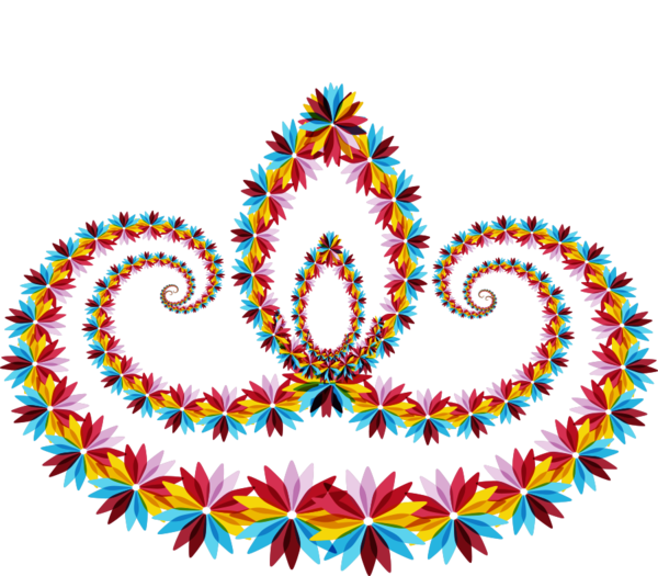 Transparent Diya Greeting Card Ornament Symmetry Body Jewelry for Diwali
