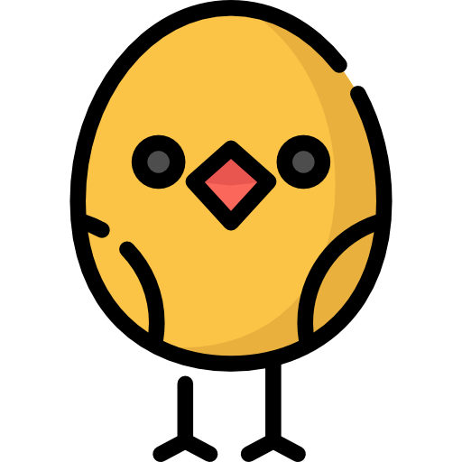 Transparent Smiley Chicken Easter Egg Yellow Smile for Easter