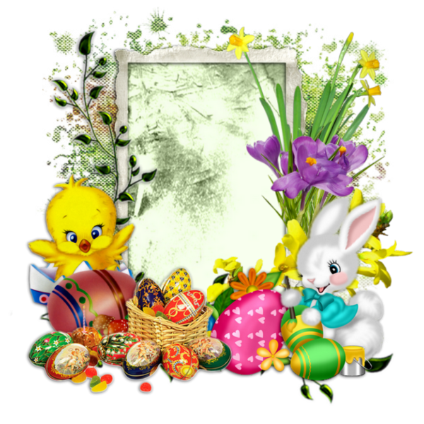 Transparent Easter Easter Bunny Easter Egg Flower Flora for Easter