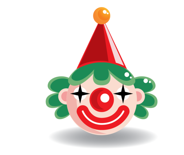 Transparent Clown Christmas Cartoon Christmas Ornament Christmas Decoration for Christmas