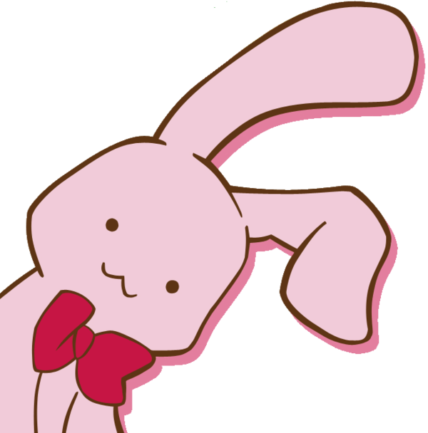 Transparent Easter Bunny Thumb Rabbit Cartoon Pink for Easter