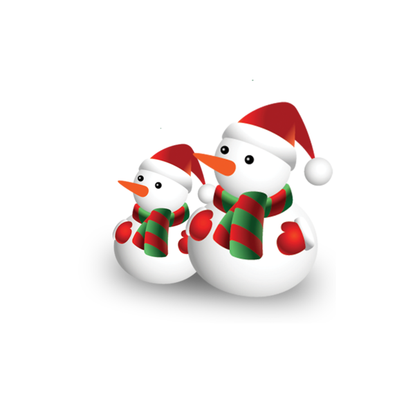 Transparent Christmas Snowman Scarf Christmas Ornament for Christmas