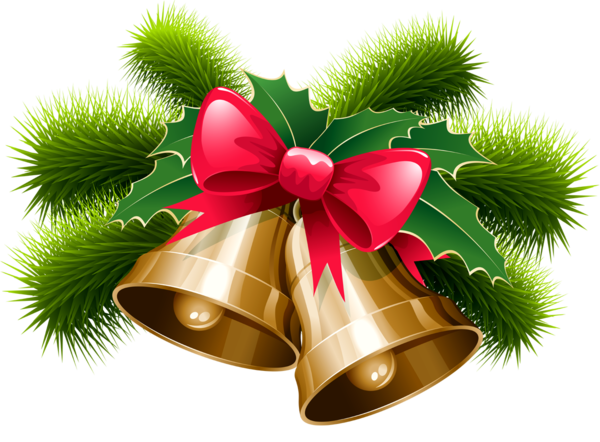 Transparent Christmas Jingle Bell Bell Evergreen Pine Family for Christmas