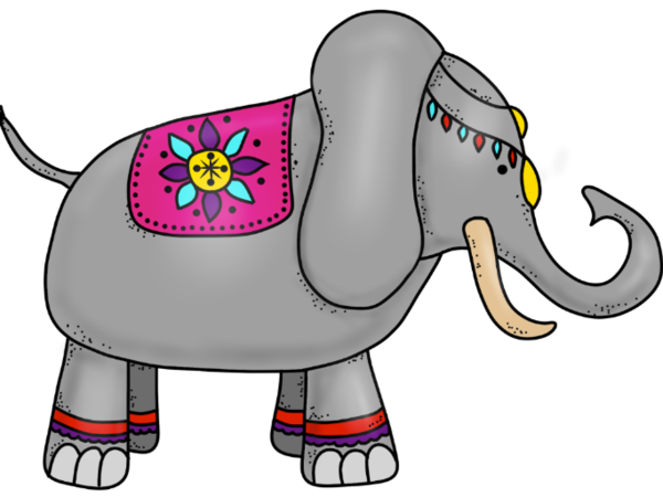 Transparent Indian Elephant Diwali Elephant for Diwali