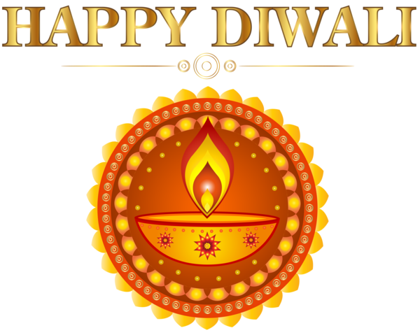 Transparent Diwali Diya Rangoli Logo for Diwali