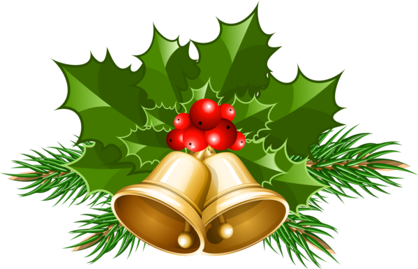 Transparent Christmas Bell Jingle Bell Evergreen Pine Family for Christmas