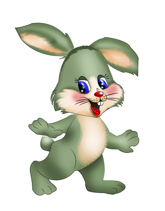 Transparent Hare Rabbit Teremok Easter Bunny for Easter