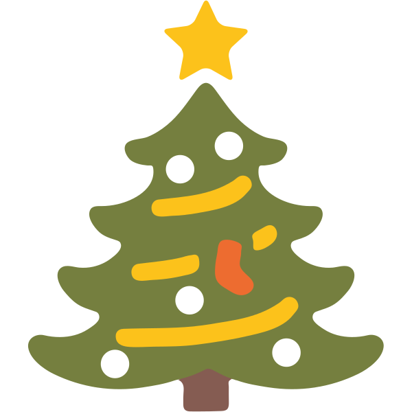 Transparent Emoji Christmas Tree Christmas Fir Pine Family for Christmas