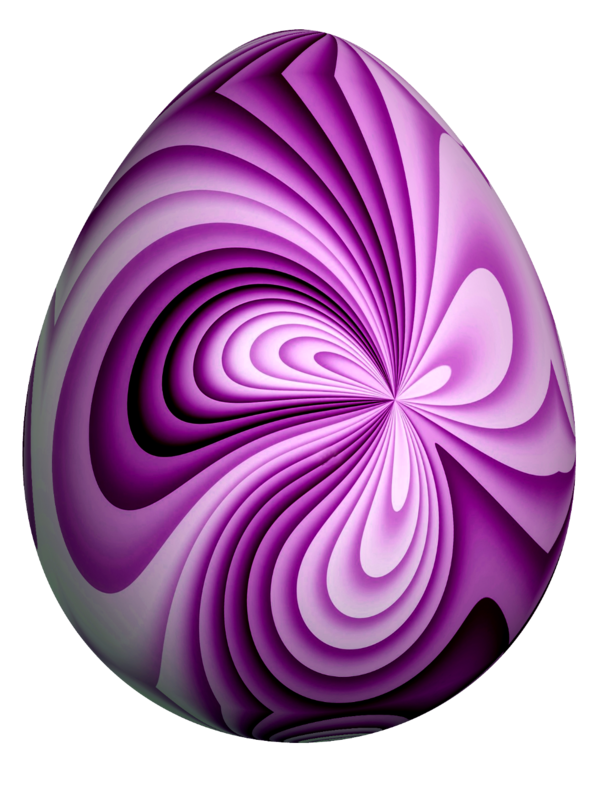Transparent Paper Easter Egg Purple Violet for Easter