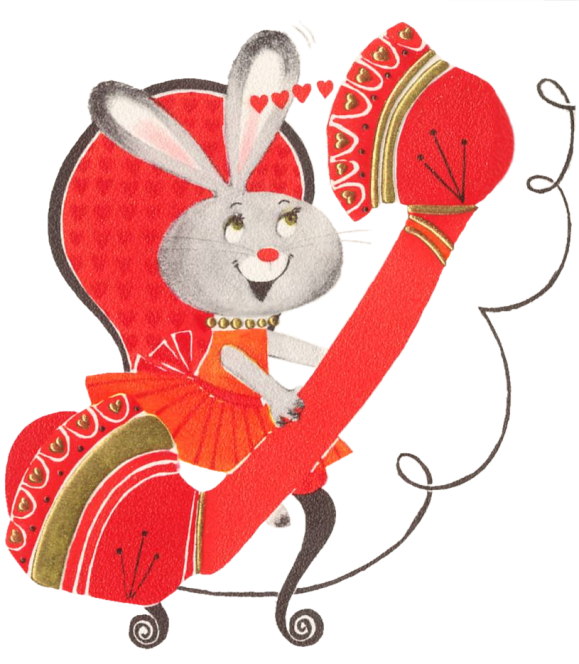 Transparent Christmas Ornament Character Christmas Rabbit for Christmas
