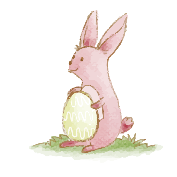 Transparent Easter Bunny Rabbit Egg Hare for Easter