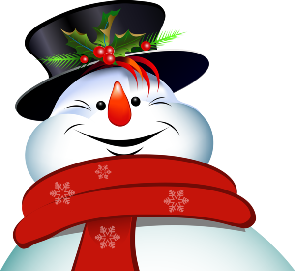 Transparent Snowman Decoupage Christmas Christmas Ornament for Christmas