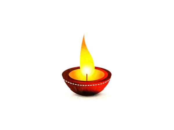 Transparent Diya Diwali Ganesha Candle Lighting for Diwali