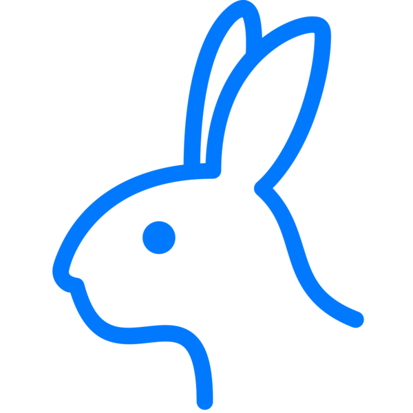 Transparent Rabbit Symbol Easter Bunny Area Text for Easter