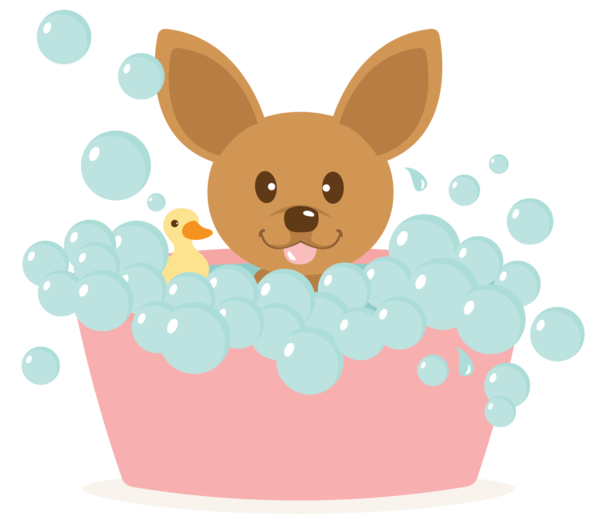 Transparent Mudhol Hound Puppy Bathing Dog for Easter