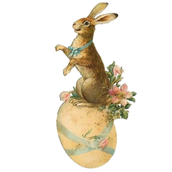 Transparent Hare Easter Bunny Rabbit Figurine for Easter