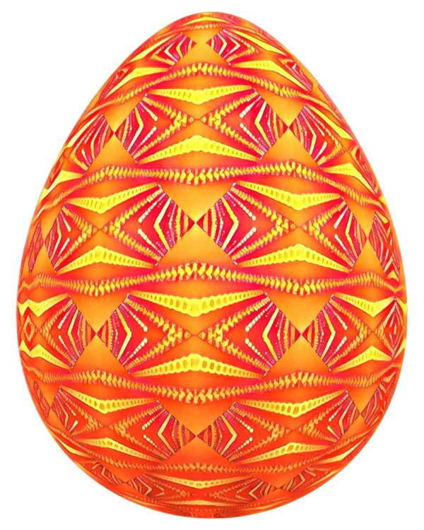Transparent Easter Egg Easter Egg Orange for Easter