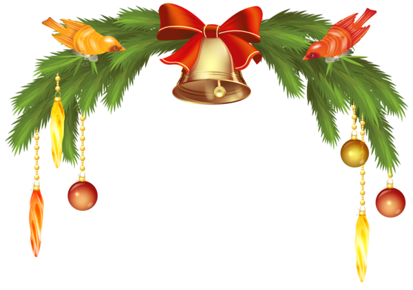 Transparent Christmas Christmas Decoration Jingle Bell Fir Pine Family for Christmas