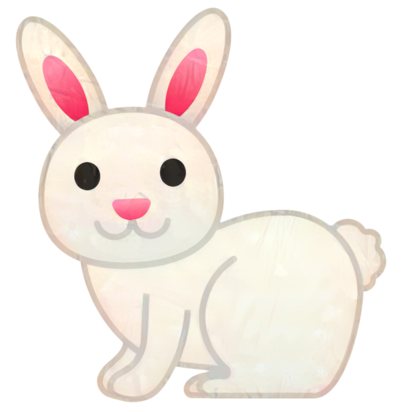 Transparent Easter Bunny Hare Rabbit Cartoon for Easter
