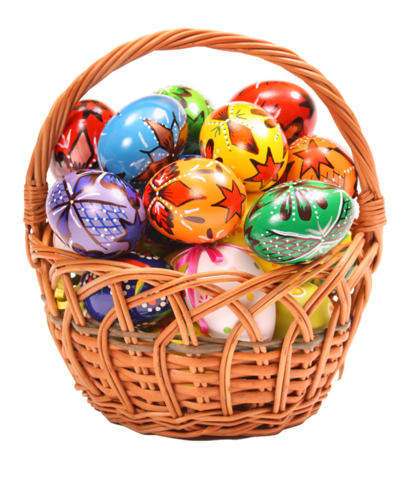 Transparent Easter Bunny Easter Easter Egg Basket Food for Easter