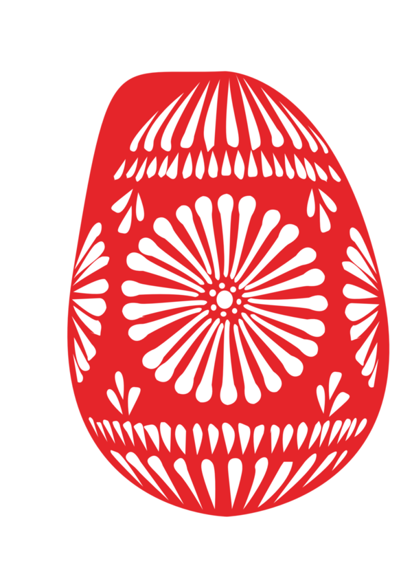 Transparent Easter Egg Easter Egg Symmetry Area for Easter