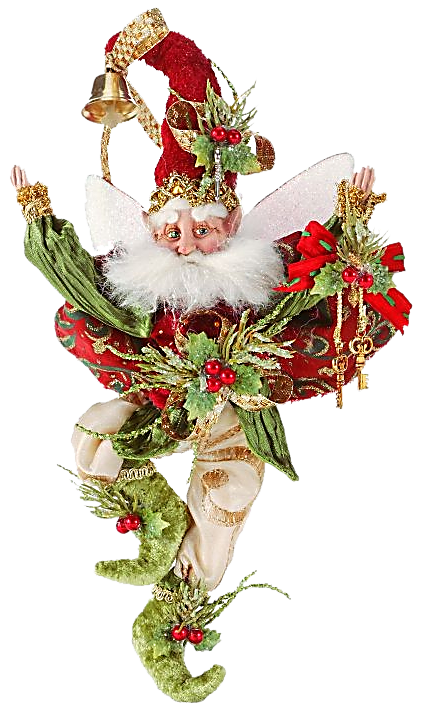 Transparent Santa Claus Mrs Claus Christmas Elf Decor Flower for Christmas