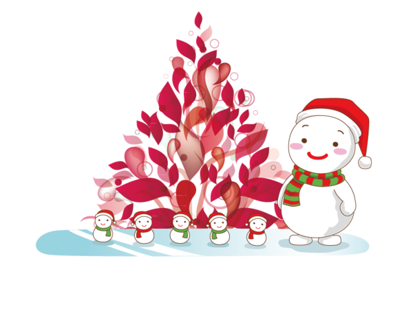 Transparent Christmas Christmas Tree Christmas Card Snowman Christmas Ornament for Christmas