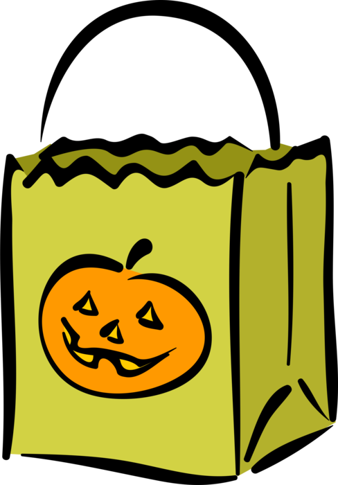 Transparent Halloween Trickortreating Jacko'lantern Yellow Smiley for Halloween
