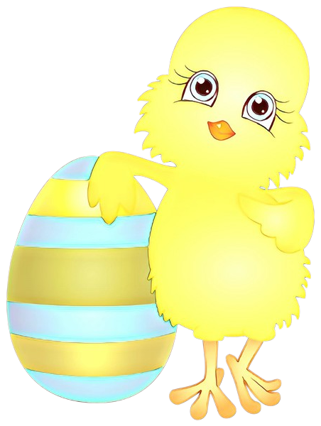 Transparent Duck Chicken Easter Cartoon Yellow for Easter