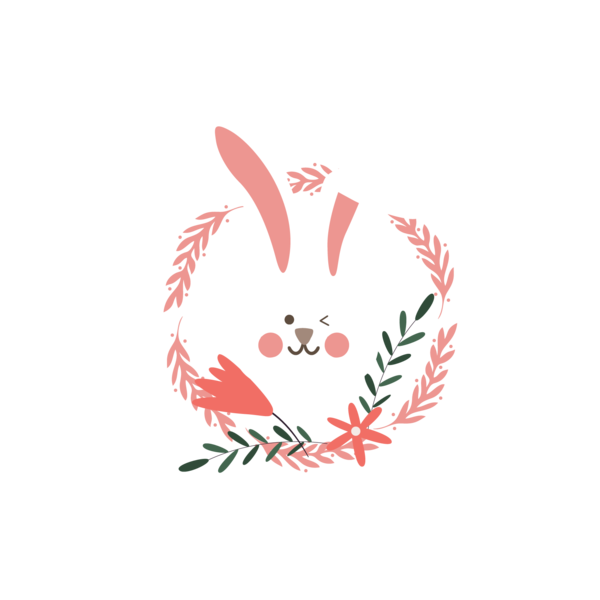 Transparent White Rabbit Rabbit European Rabbit Easter Bunny for Easter