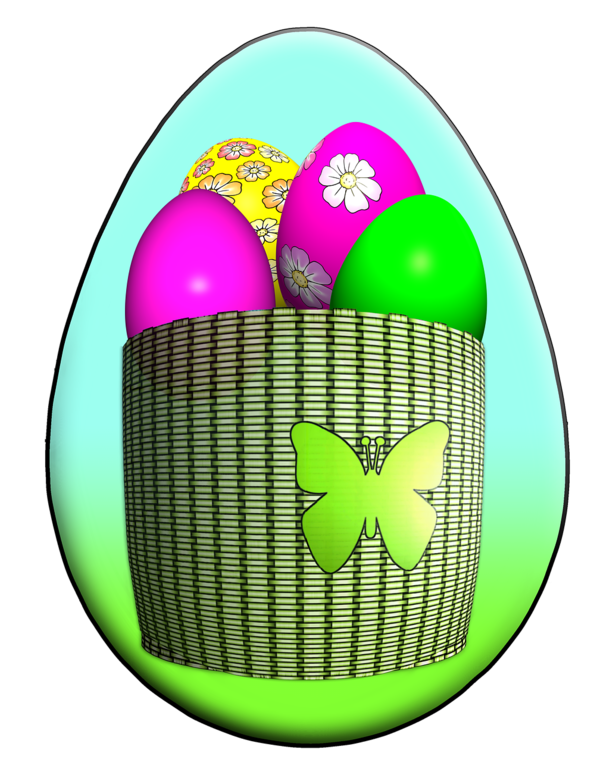 Transparent Egg Easter Egg Material Green for Easter