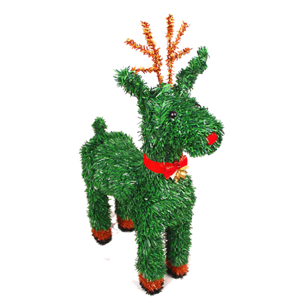 Transparent Rudolph Deer Reindeer Fir Christmas Decoration for Christmas