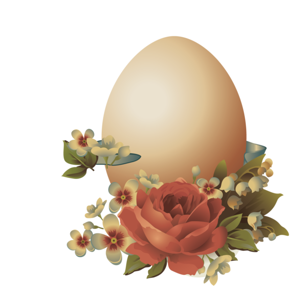 Transparent Easter Easter Egg Logo Flower Peach for Easter