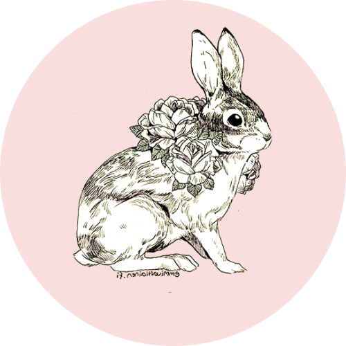 Transparent Hare Rabbit Drawing Tail for Easter