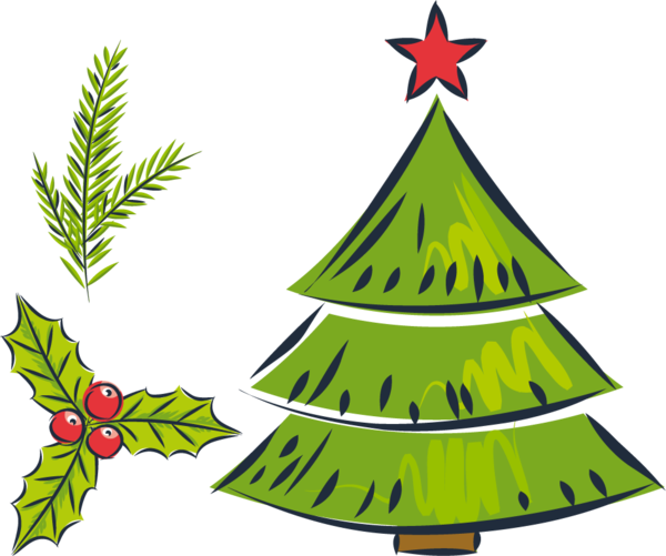 Transparent Christmas Drawing Christmas Tree Fir Pine Family for Christmas
