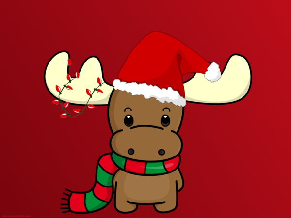 Transparent Rudolph Moose Santa Claus Christmas Ornament Deer for Christmas