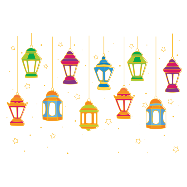 Transparent Ramadan Lantern Fanous Line for Diwali