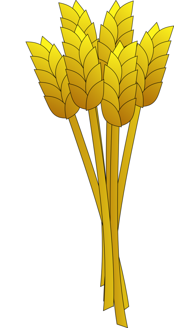 Transparent Scythe Harvest Crop Plant Flower for Thanksgiving