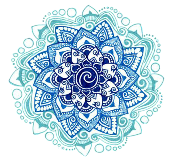 Transparent Mandala Drawing Rangoli Blue Visual Arts for Diwali