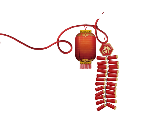 Transparent Firecracker Chinese New Year Fireworks Christmas Ornament Christmas Decoration for Diwali