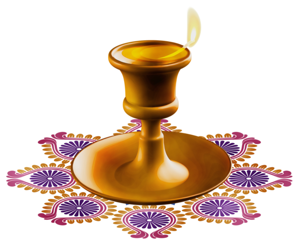 Transparent Diwali Diya Ravana Chalice Candle Holder for Diwali