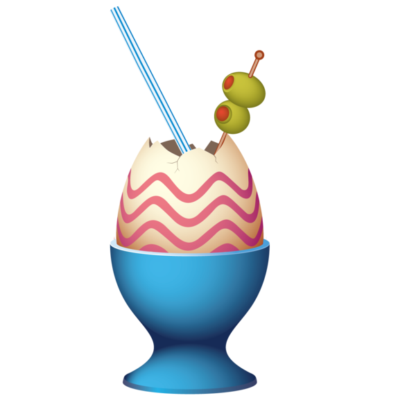 Transparent Cocktail Egg Cup Breakfast Food Ice Cream for Easter