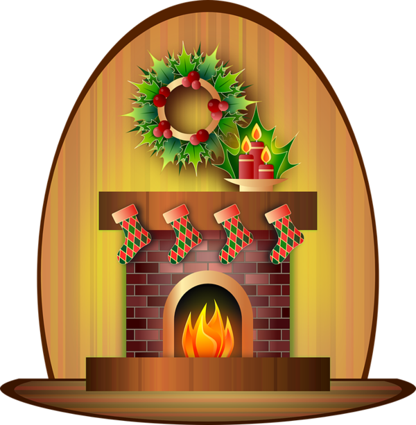 Transparent Fireplace Christmas Chimney Christmas Ornament Christmas Decoration for Christmas