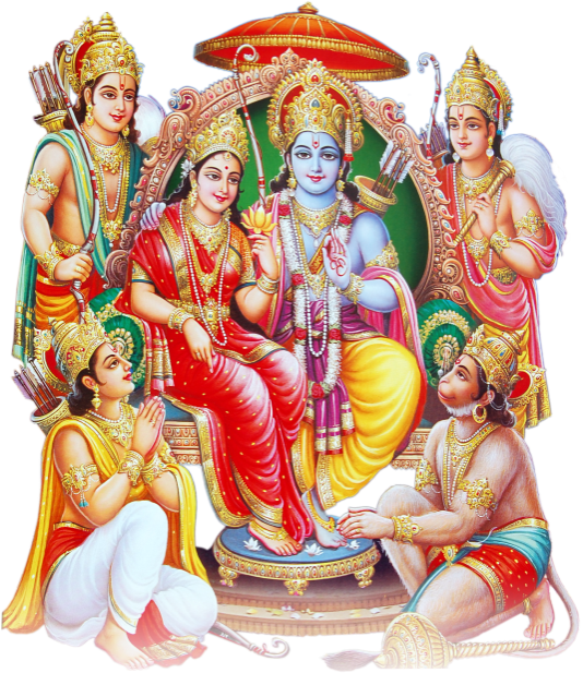 Transparent Hanuman Rama Ramayan Hindu Temple Religion for Dussehra