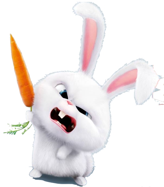 Transparent Easter Bunny Secret Life Of Pets Rabbit Stuffed Toy for Easter