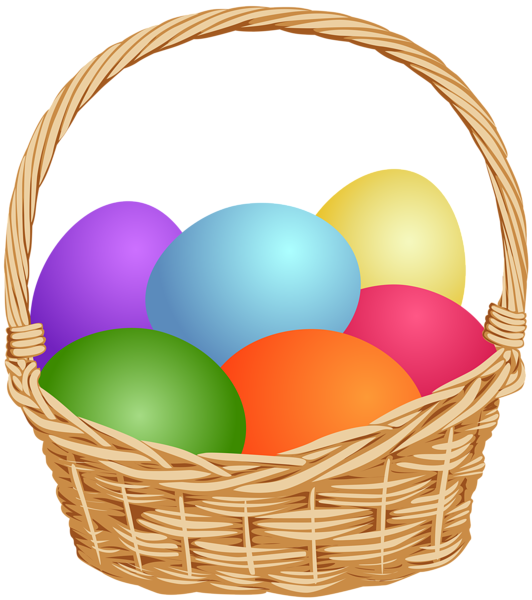 Transparent Basket Wicker Fruit Egg for Easter
