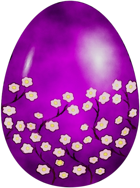 Transparent Easter Egg Chicken Egg Purple for Easter