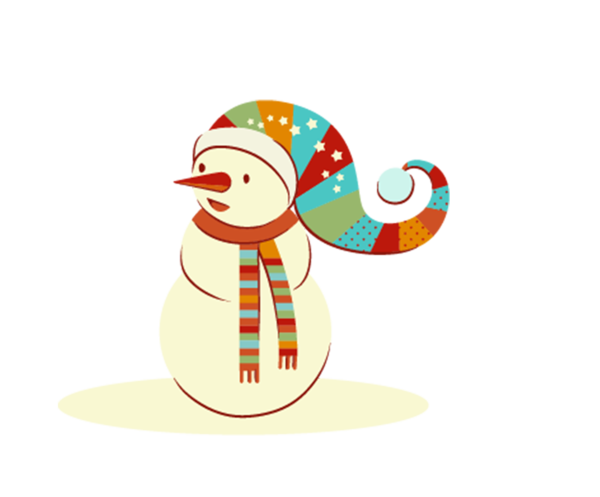 Transparent Snowman Christmas Day Poster Christmas Ornament for Christmas