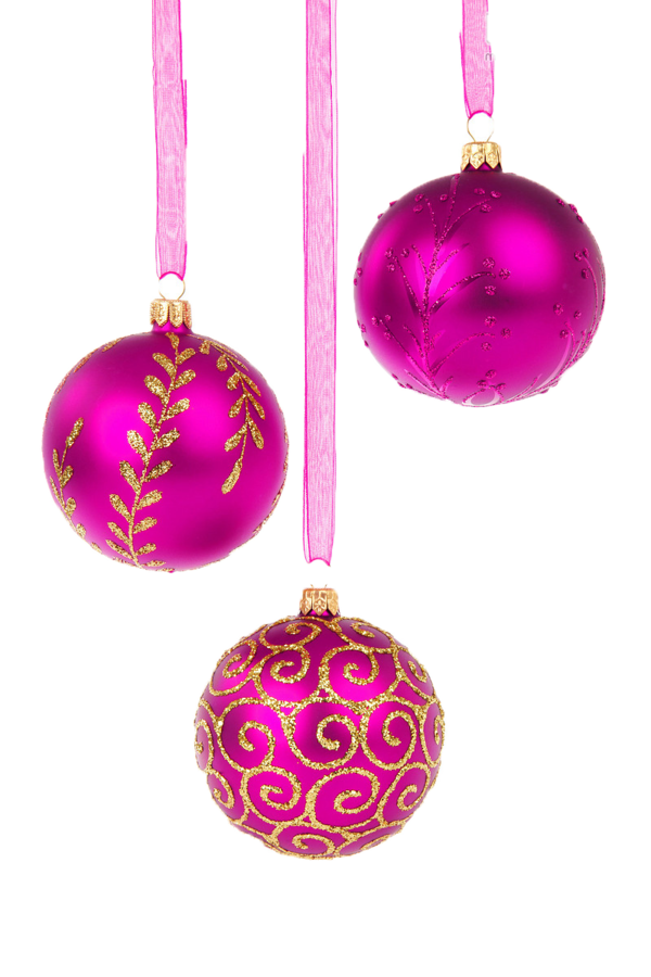 Transparent Christmas Ornament Christmas Christmas Decoration Pink Holiday Ornament for Christmas